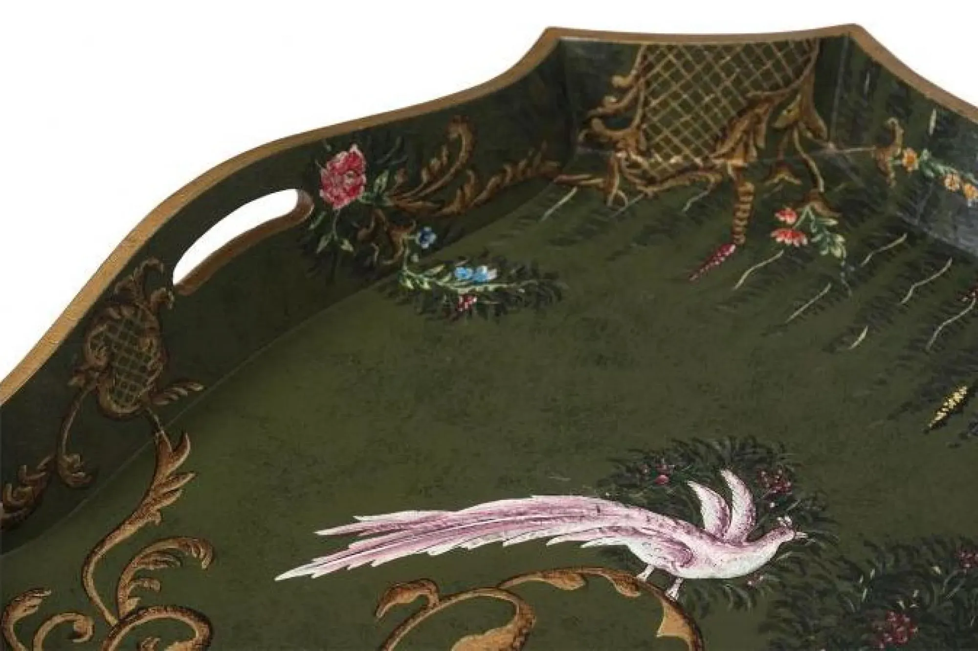 Meerut Fountain Design Tray Stand - Green