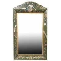 Meerut Fountain Design Wall Mirror - Green