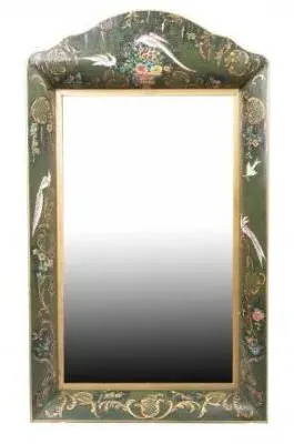 Meerut Fountain Design Wall Mirror - Green