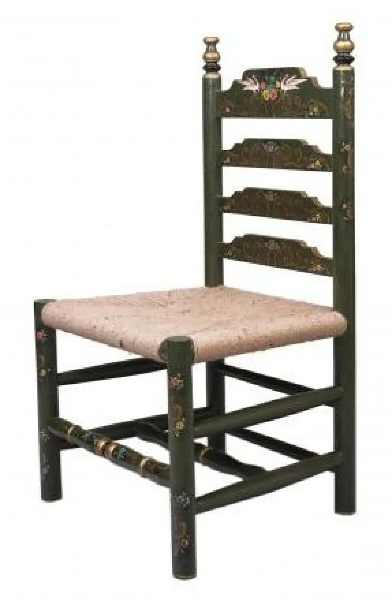 Meerut Fountain Design Wooden Dining Chair Set - Green