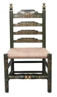 Meerut Fountain Design Wooden Dining Chair Set - Green