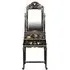 Meerut Lyre Bird Design Dressing Table with Mirror - Black