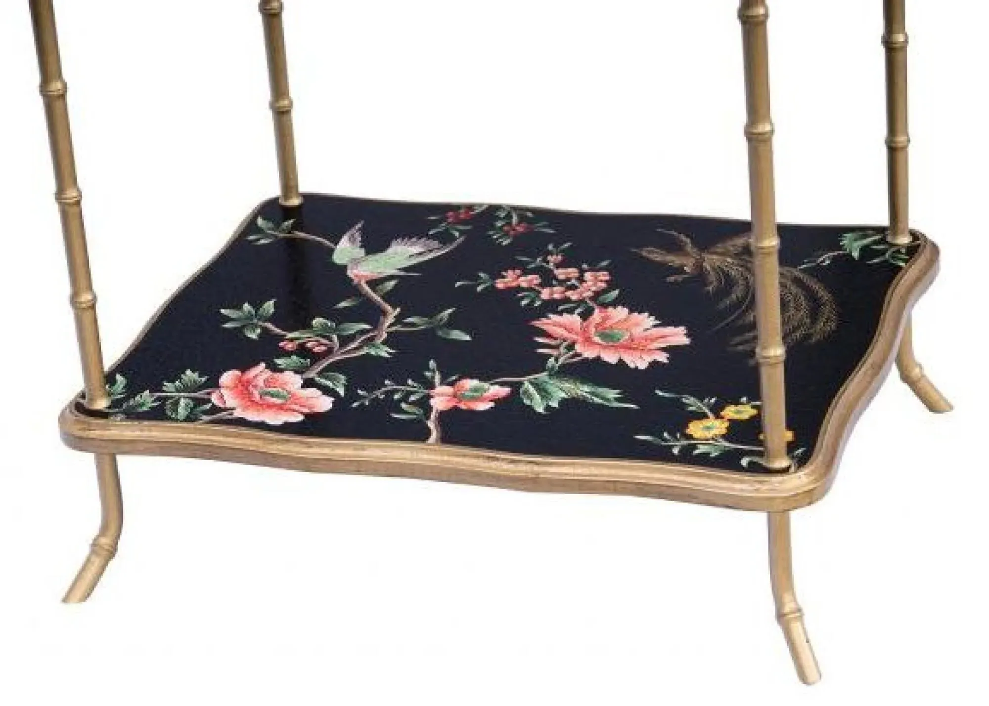 Meerut Lyre Bird Side Table - Black