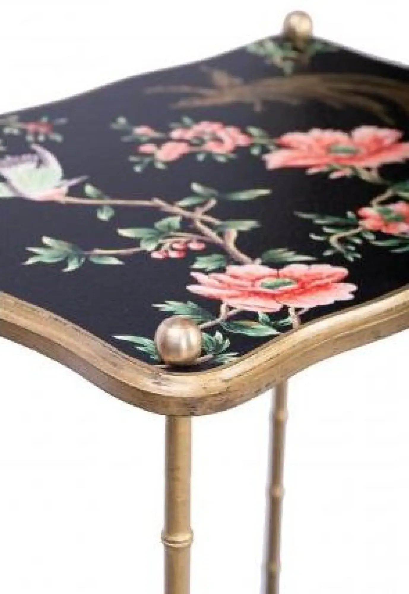 Meerut Lyre Bird Side Table - Black