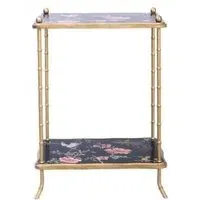 Meerut Lyre Bird Side Table - Black