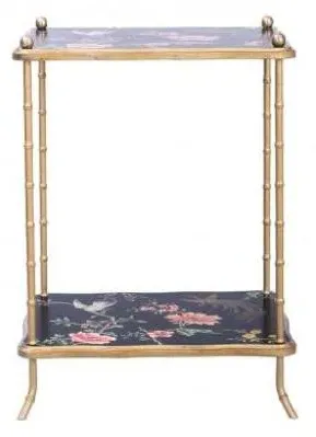 Meerut Lyre Bird Side Table - Black
