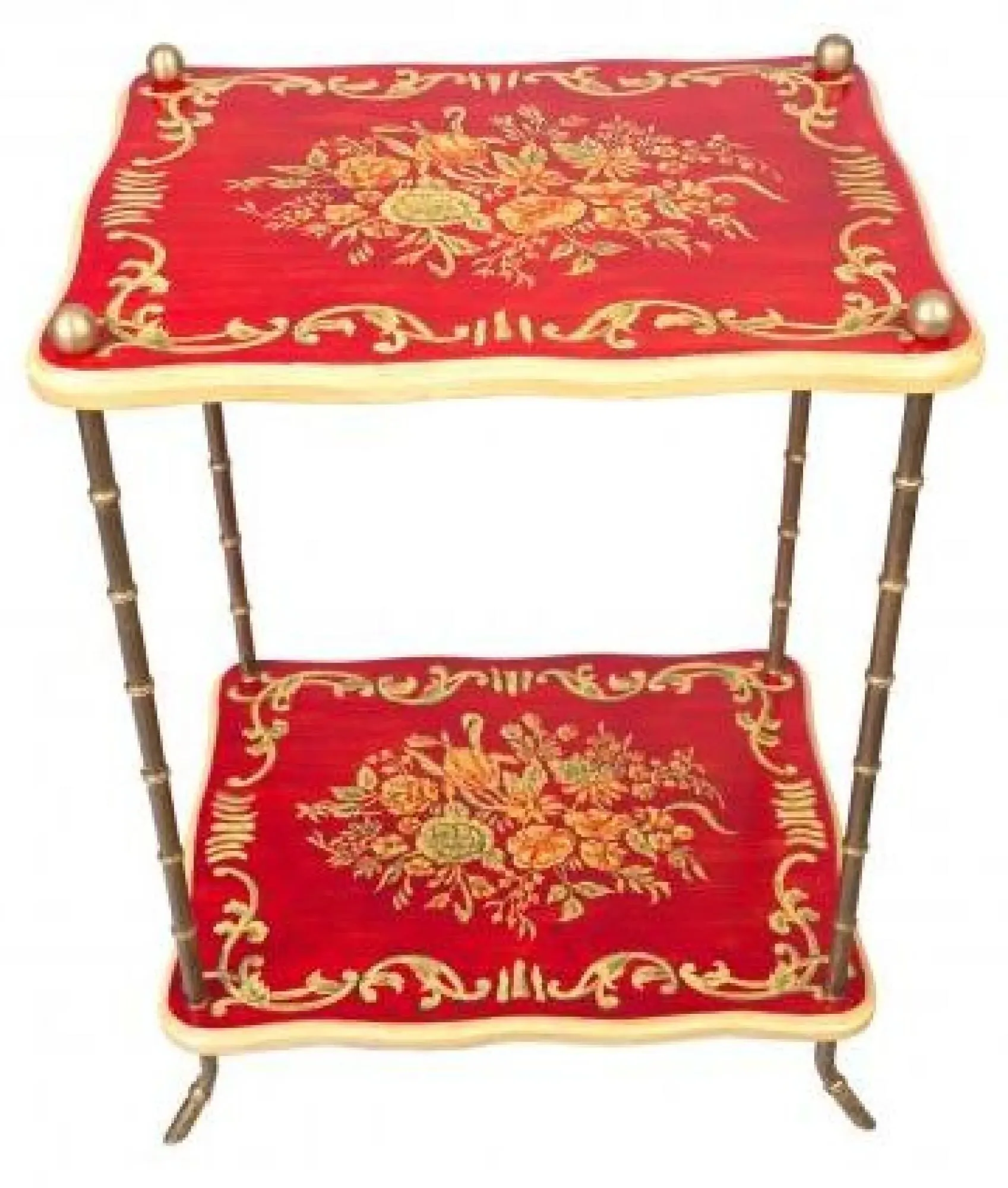 Meerut Side Table - Red