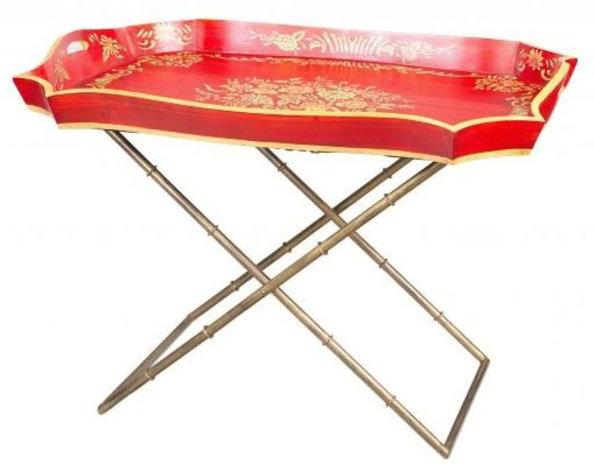 Meerut Tray Stand - Red
