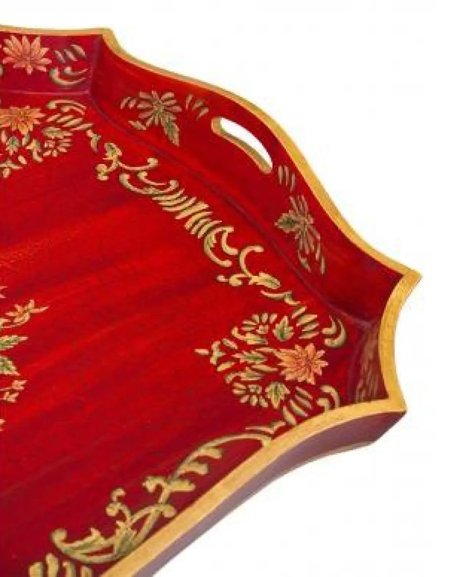 Meerut Tray Stand - Red