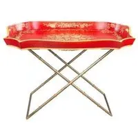 Meerut Tray Stand - Red