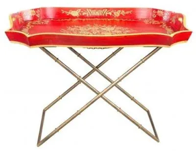 Meerut Tray Stand - Red