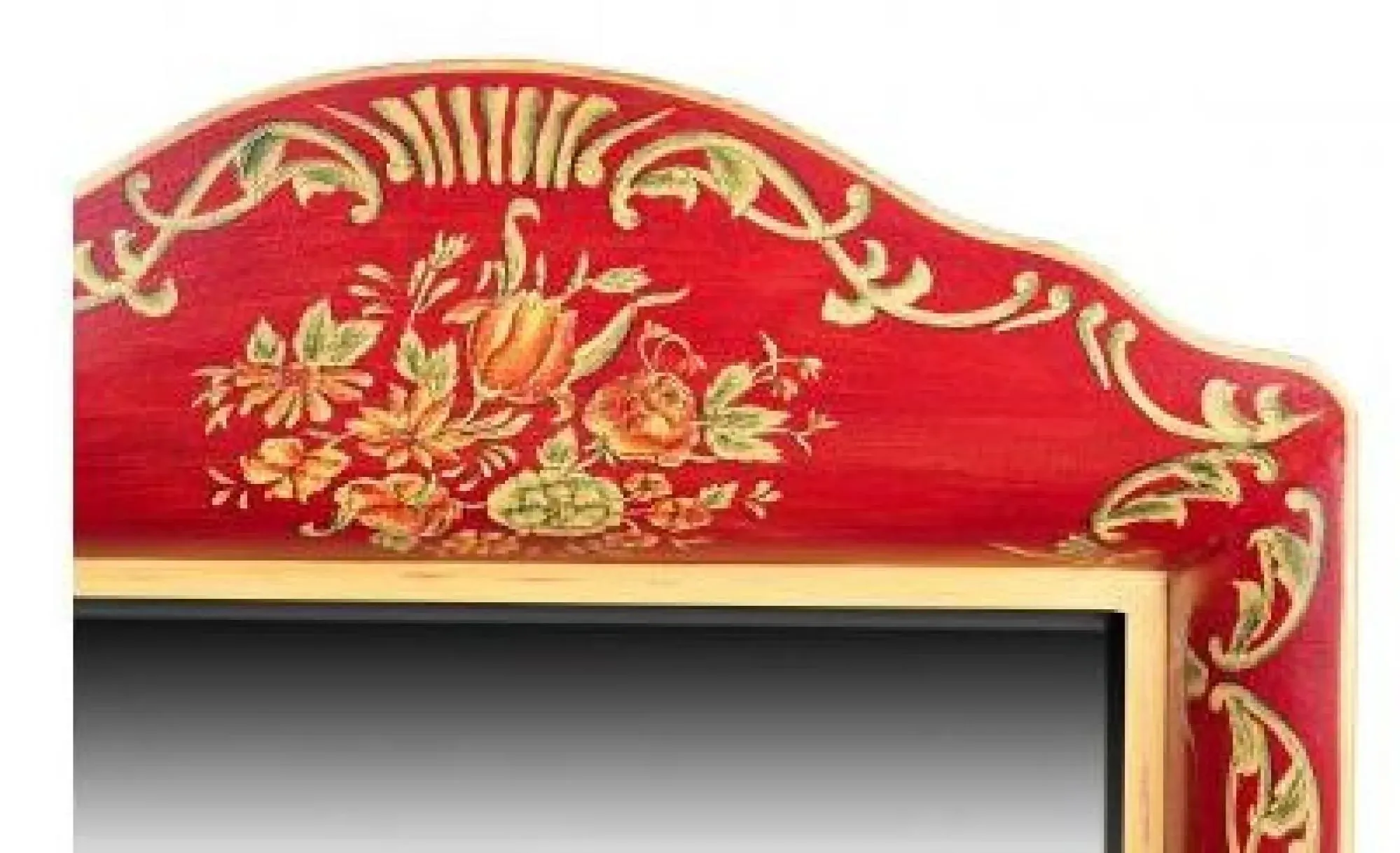 Meerut Wall Mirror - Red