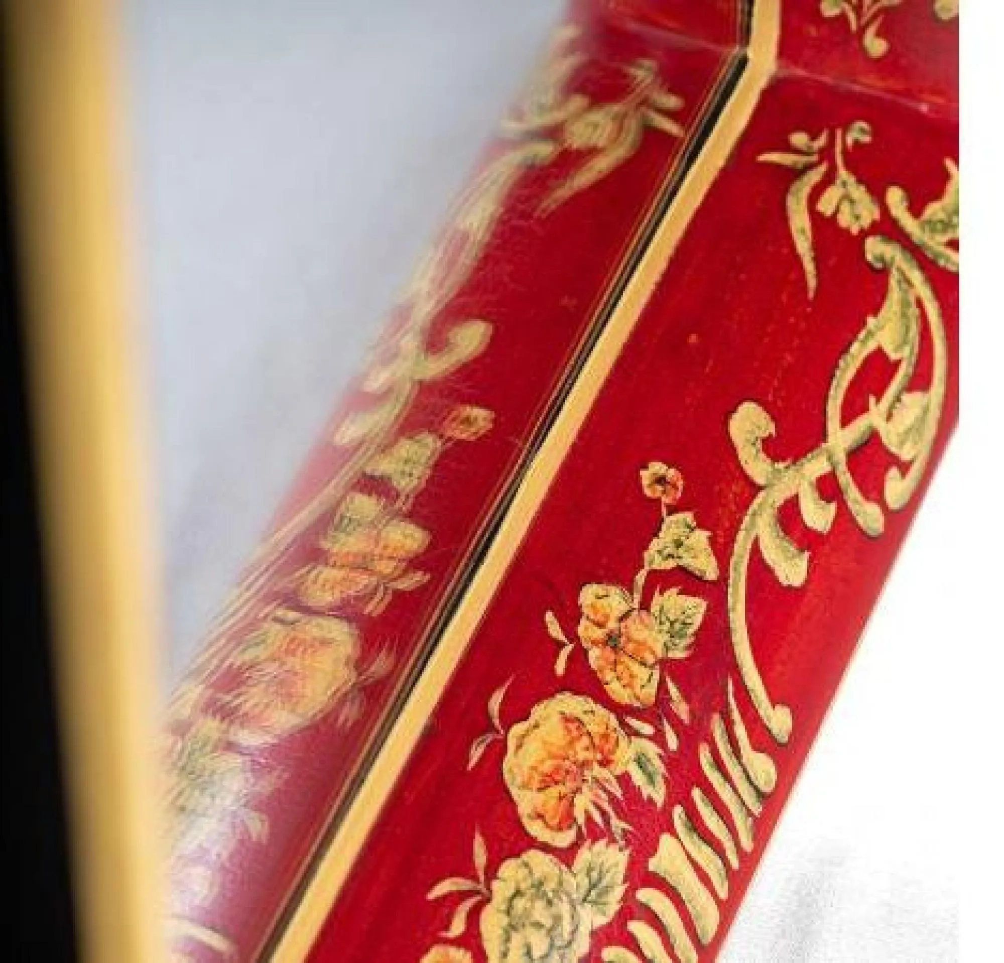 Meerut Wall Mirror - Red