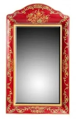 Meerut Wall Mirror - Red