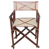 Mysore Handcrafted Director Chair - Cognac, Canvas