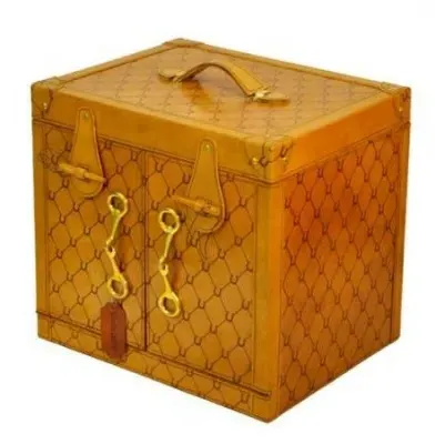 Mysore Handcrafted Mini Bar Box - Tan image