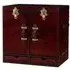 Mysore Handcrafted Mini Bar Cabinet - Cognac, Leather