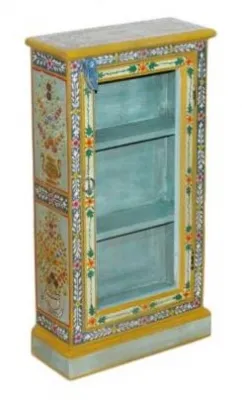 Neral Hand Painted Wall Cabinet with 2 Shelves image