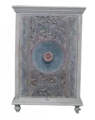 Rewa Hand Painted 2 Door Cabinet - Painted image