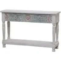 Rewa Hand Painted Carved Console Table
