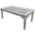 Rewa Hand Painted Carved Glass Top Dining Table - Painted