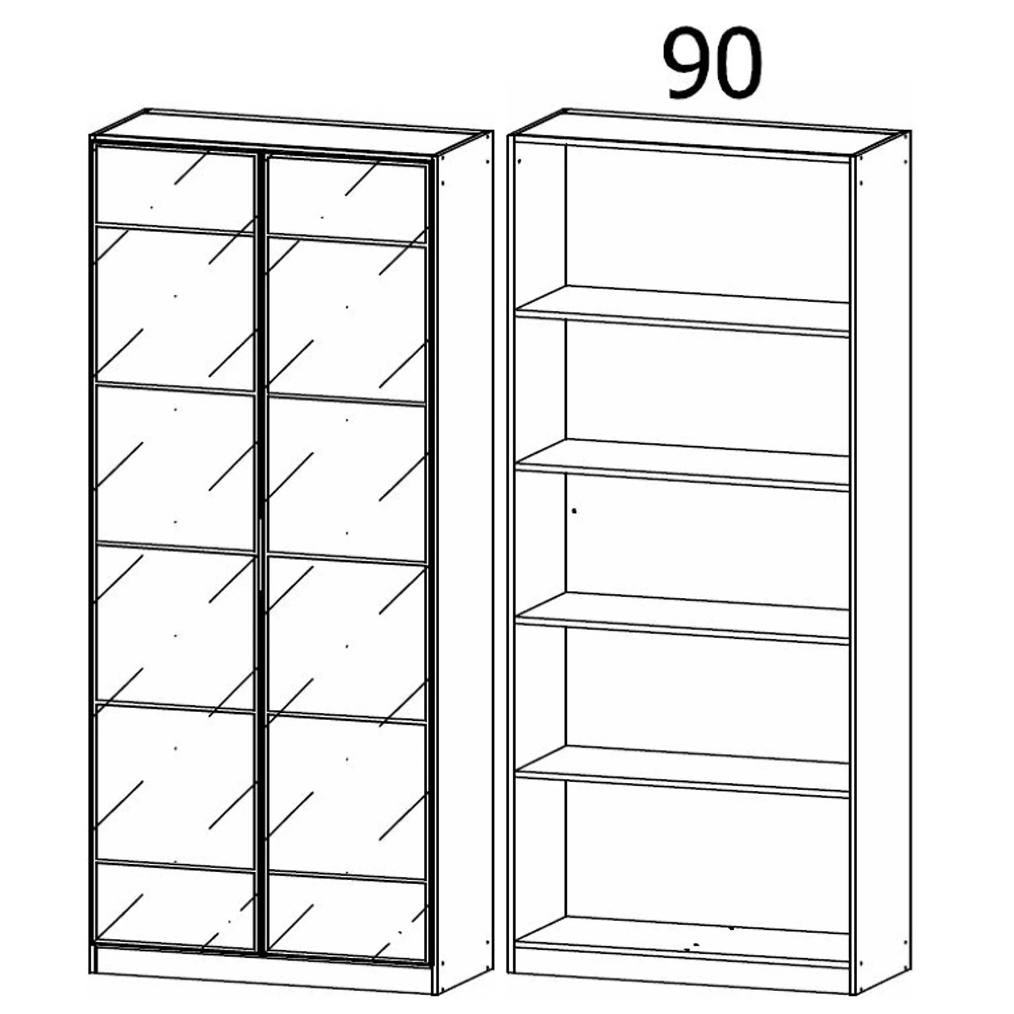 Acero 91cm 2 Door Mirrored Wardrobe - Alpine White
