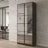 Acero 91cm 2 Door Mirrored Wardrobe - Metallic Grey