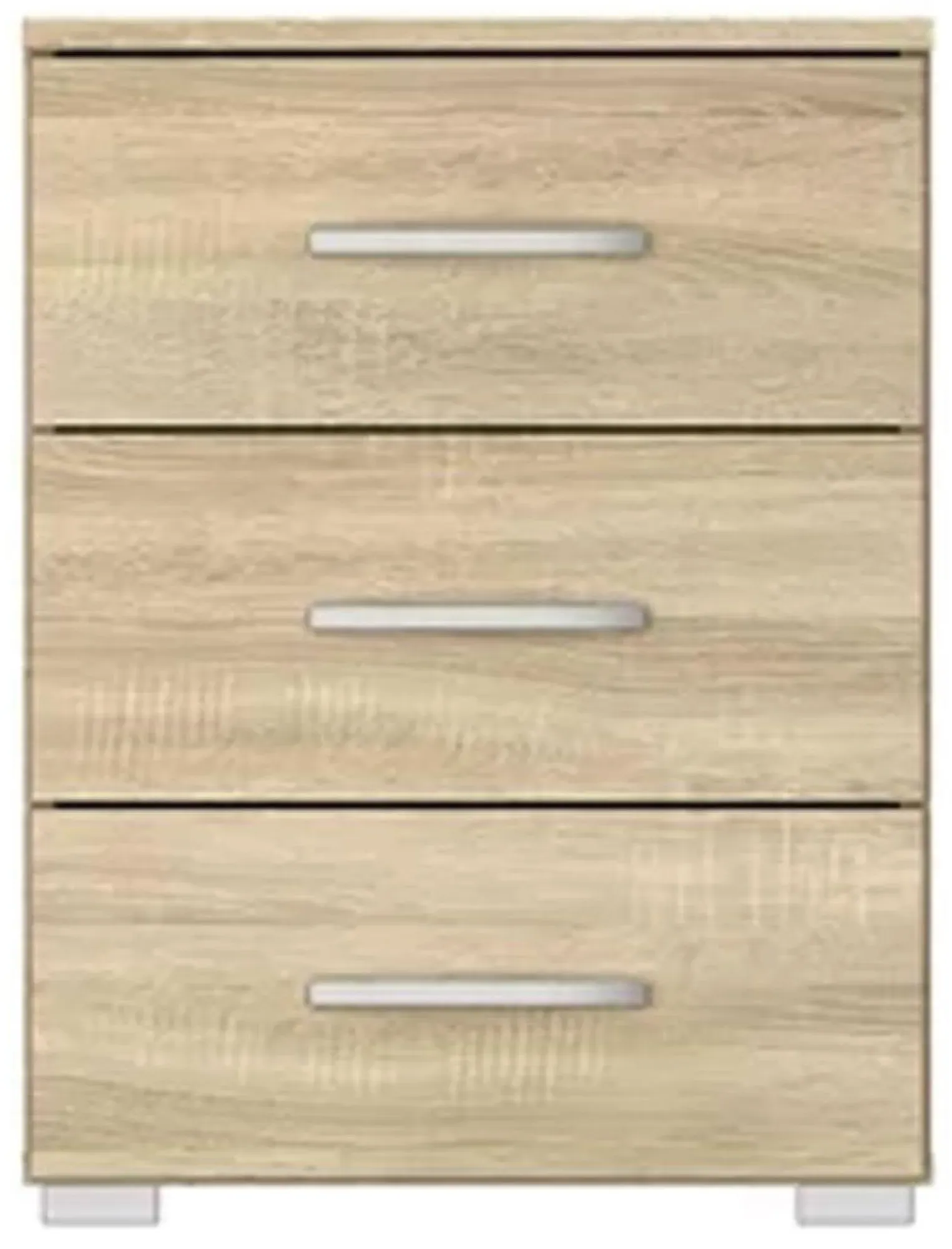 Aditio 3 Drawer Bedside Cabinet - Oak