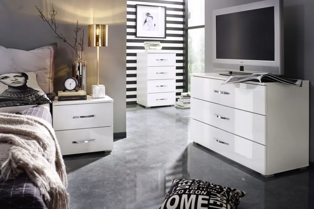 Aditio Gloss Bedside Cabinet