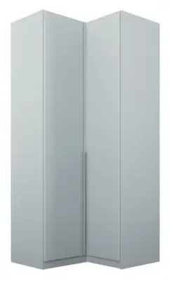 Alabama 100cm 2 Door Corner Wardrobe - Silk Grey image