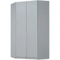 Alabama 117cm Corner Wardrobe - Silk Grey