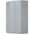 Alabama 117cm Corner Wardrobe - Silk Grey