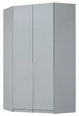 Alabama 117cm Corner Wardrobe - Silk Grey image