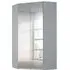Alabama 117cm Corner Wardrobe with Mirror - Silk Grey