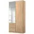 Alabama 2 Door Combi Wardrobe with Mirror - Sonoma Oak