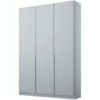 Alabama 3 Door Wardrobe - Silk Grey