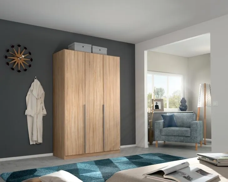 Alabama 3 Door Wardrobe - Sonoma Oak