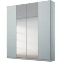 Alabama 4 Door Mirror Wardrobe - Silk Grey
