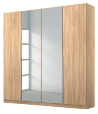 Alabama 4 Door Mirror Wardrobe - Sonoma Oak