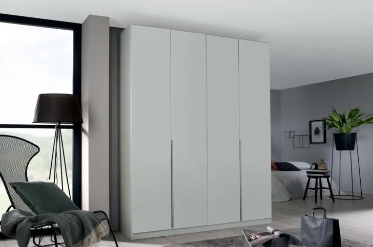 Alabama 4 Door Wardrobe - Silk Grey