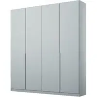 Alabama 4 Door Wardrobe - Silk Grey