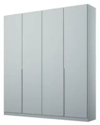 Alabama 4 Door Wardrobe - Silk Grey image