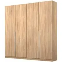 Alabama 4 Door Wardrobe - Sonoma Oak