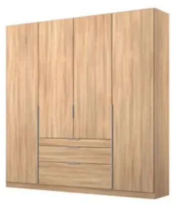Alabama 4 Door Wardrobe with Drawers - Sonoma Oak