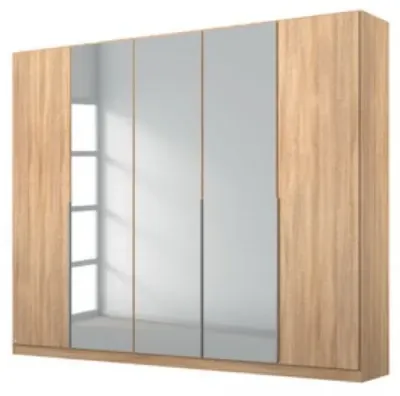 Alabama 5 Door Mirror Wardrobe - Sonoma Oak