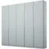 Alabama 5 Door Wardrobe - Silk Grey