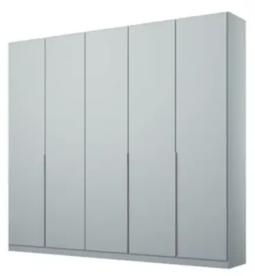 Alabama 5 Door Wardrobe - Silk Grey image