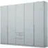 Alabama 5 Door Wardrobe with Drawers - Silk Grey