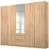 Alabama 5 Door Wardrobe with Mirror - Sonoma Oak