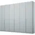 Alabama 6 Door Wardrobe - Silk Grey